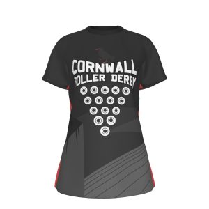 Team Version - Black - Curved T-Shirt